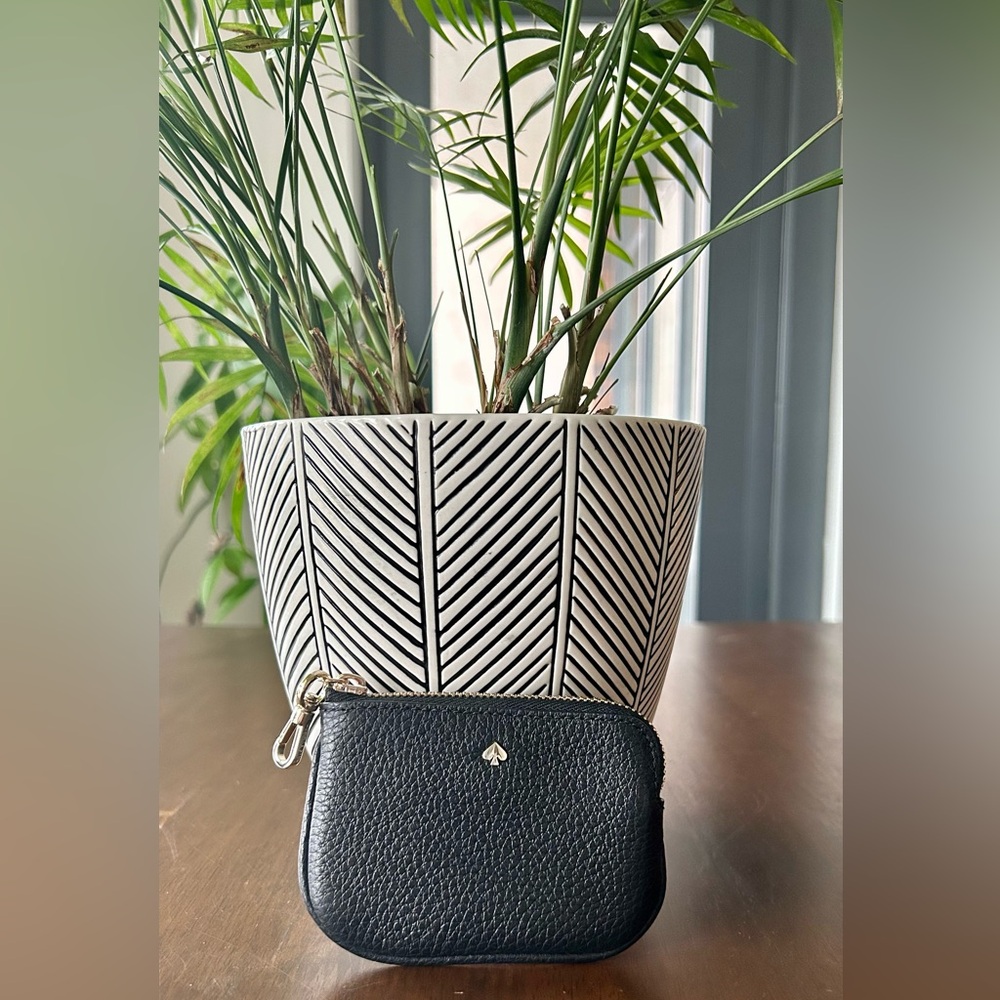 Brand New - Kate Spade Black Pebbled Leather Coin Purse